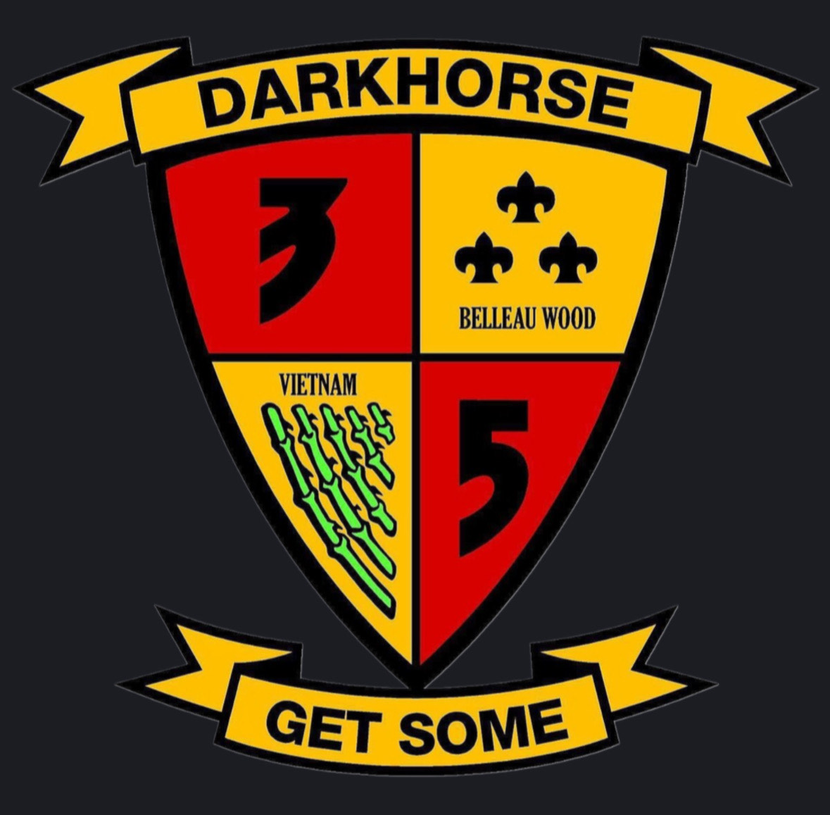 V35 Darkhorse unit logo